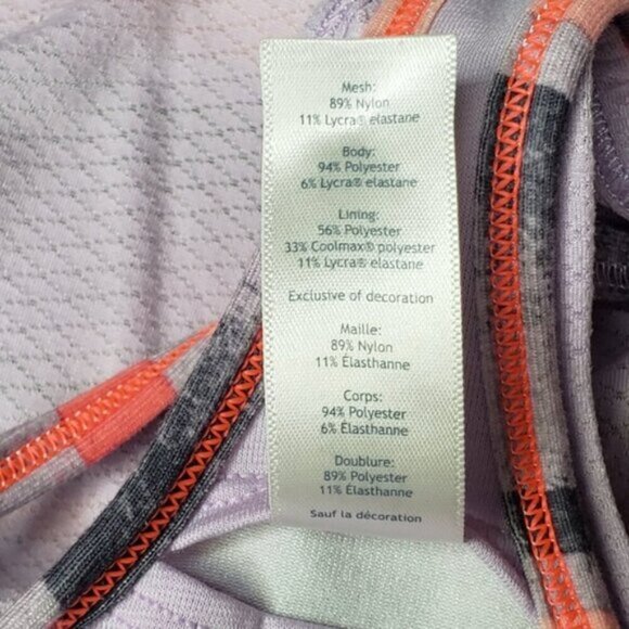 Ivivva Girl's Racerback Tank Workout Top Built in Bra Size 12 Lilac Ligh… - Picture 10 of 14